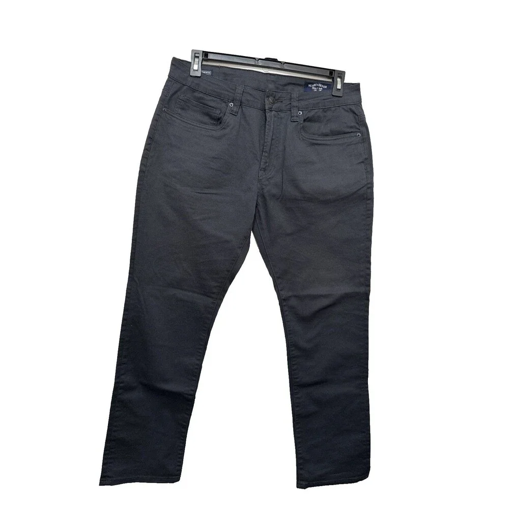 Buffalo David Bitton Straight Six Gray Jeans 34x30